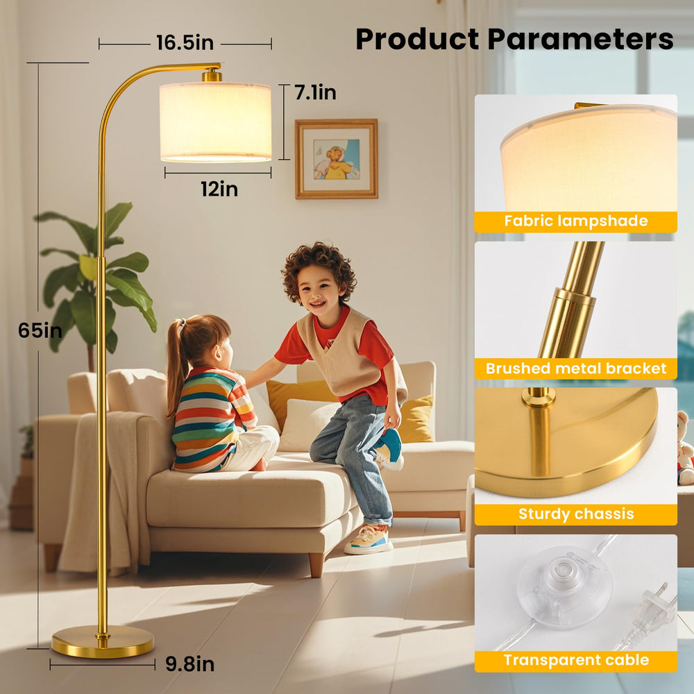 Tool-free assembly of the KQW tall floor lamp with clear instructions