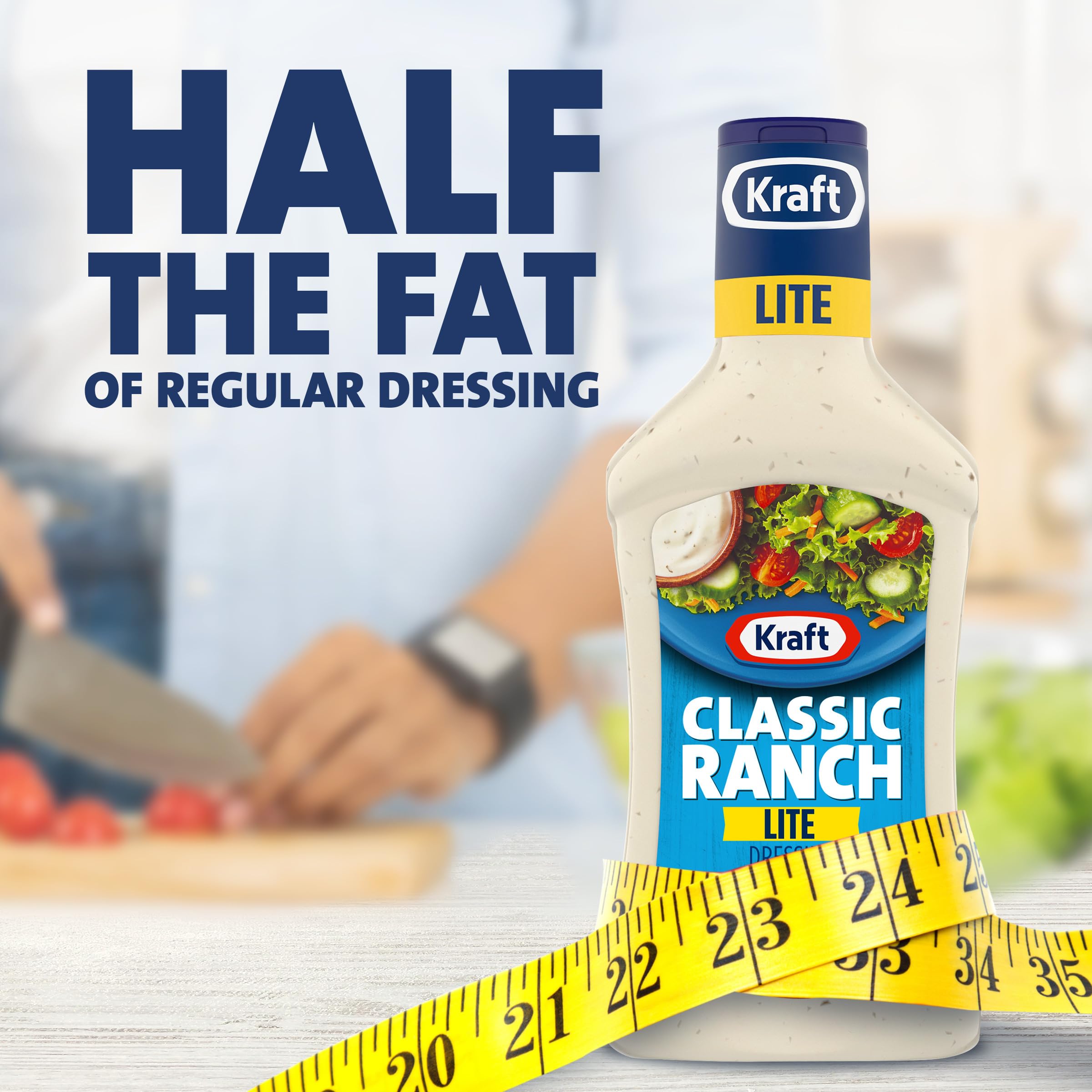 Kraft Classic Ranch Lite drizzled over potato salad for extra flavor.