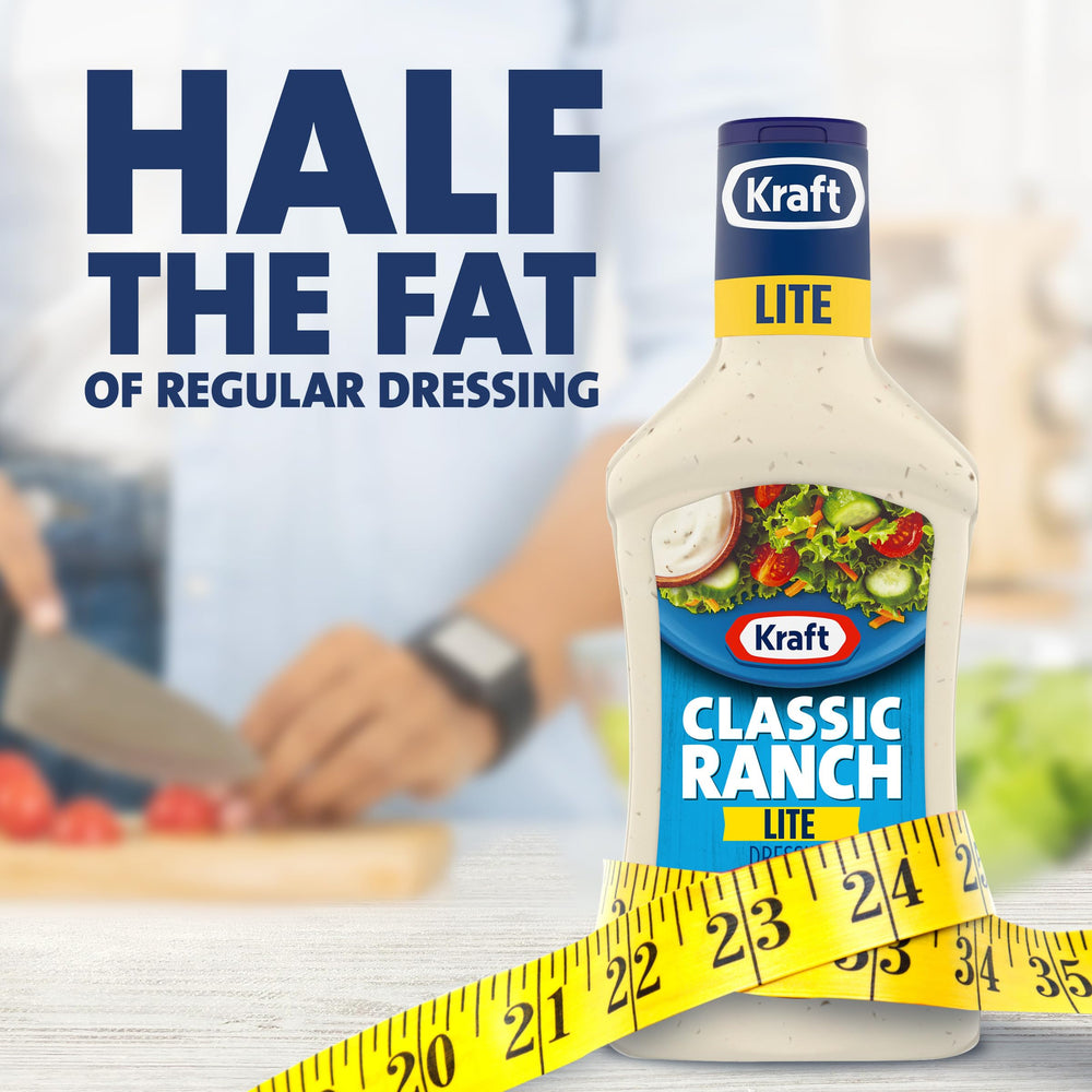 Kraft Classic Ranch Lite drizzled over potato salad for extra flavor.
