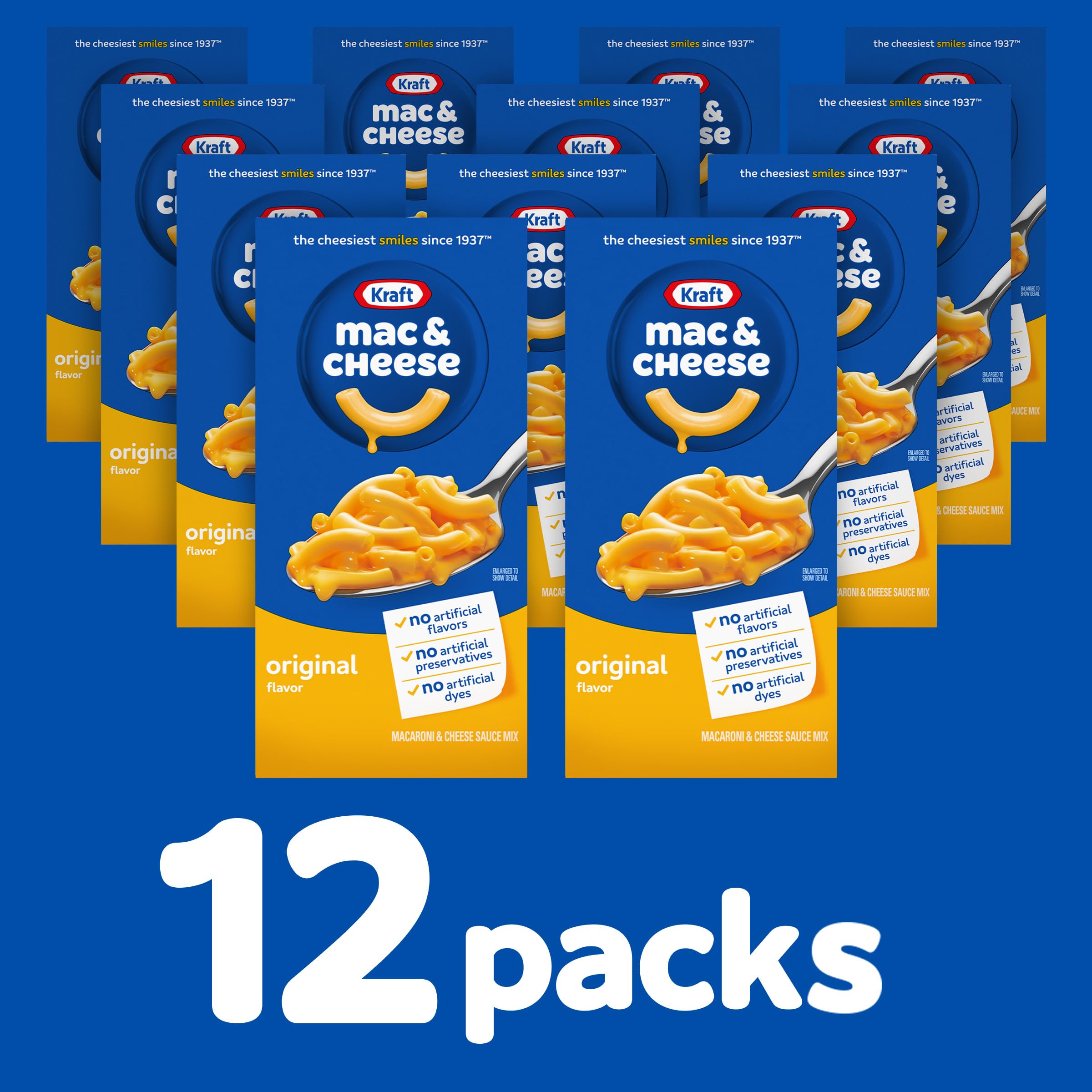 Kraft Mac & Cheese easy prep steps on stovetop.