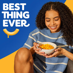 Kraft Mac & Cheese with no artificial flavors, preservatives or dyes.