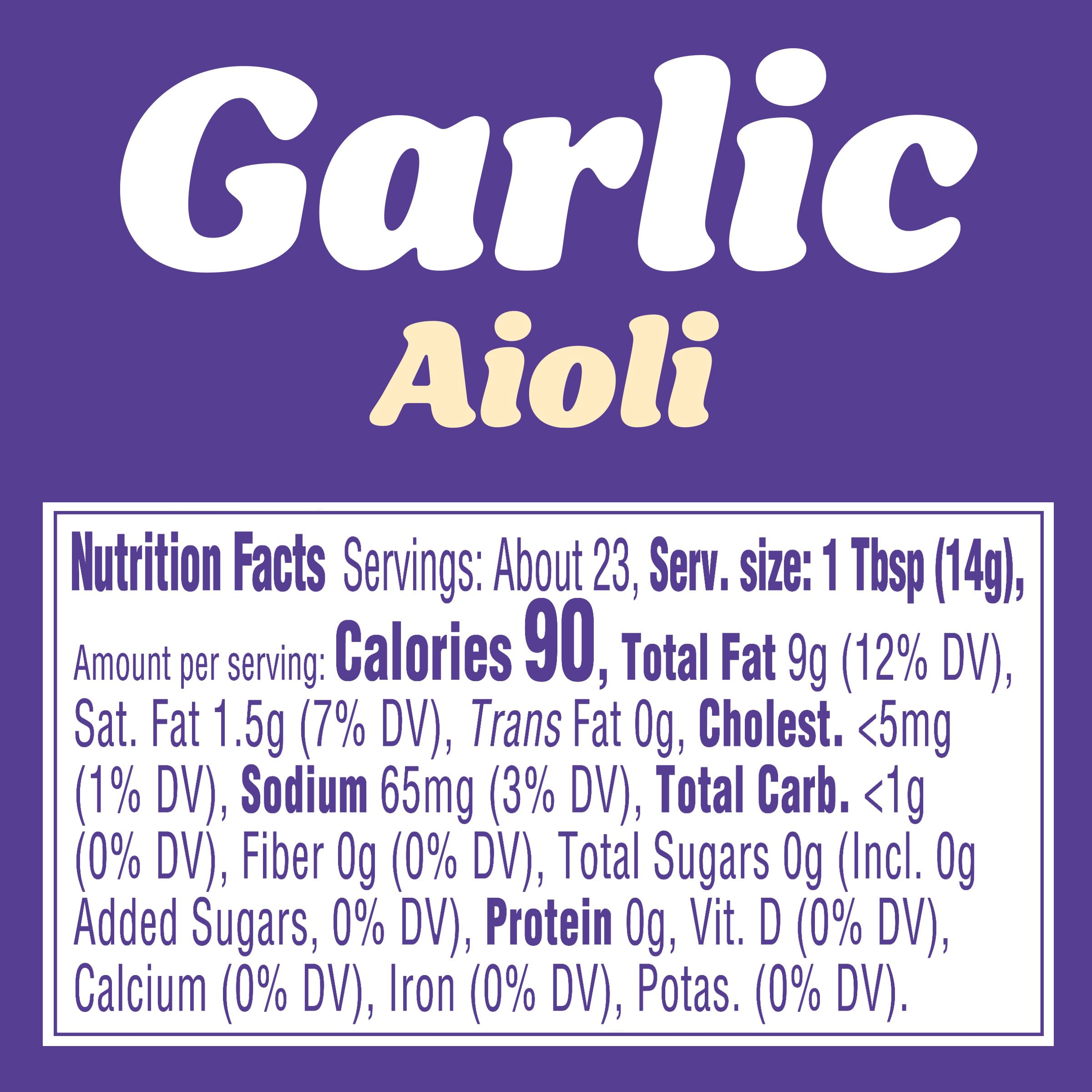 Kraft Mayo Garlic Aioli squeeze bottle shows thick, scoopable texture.