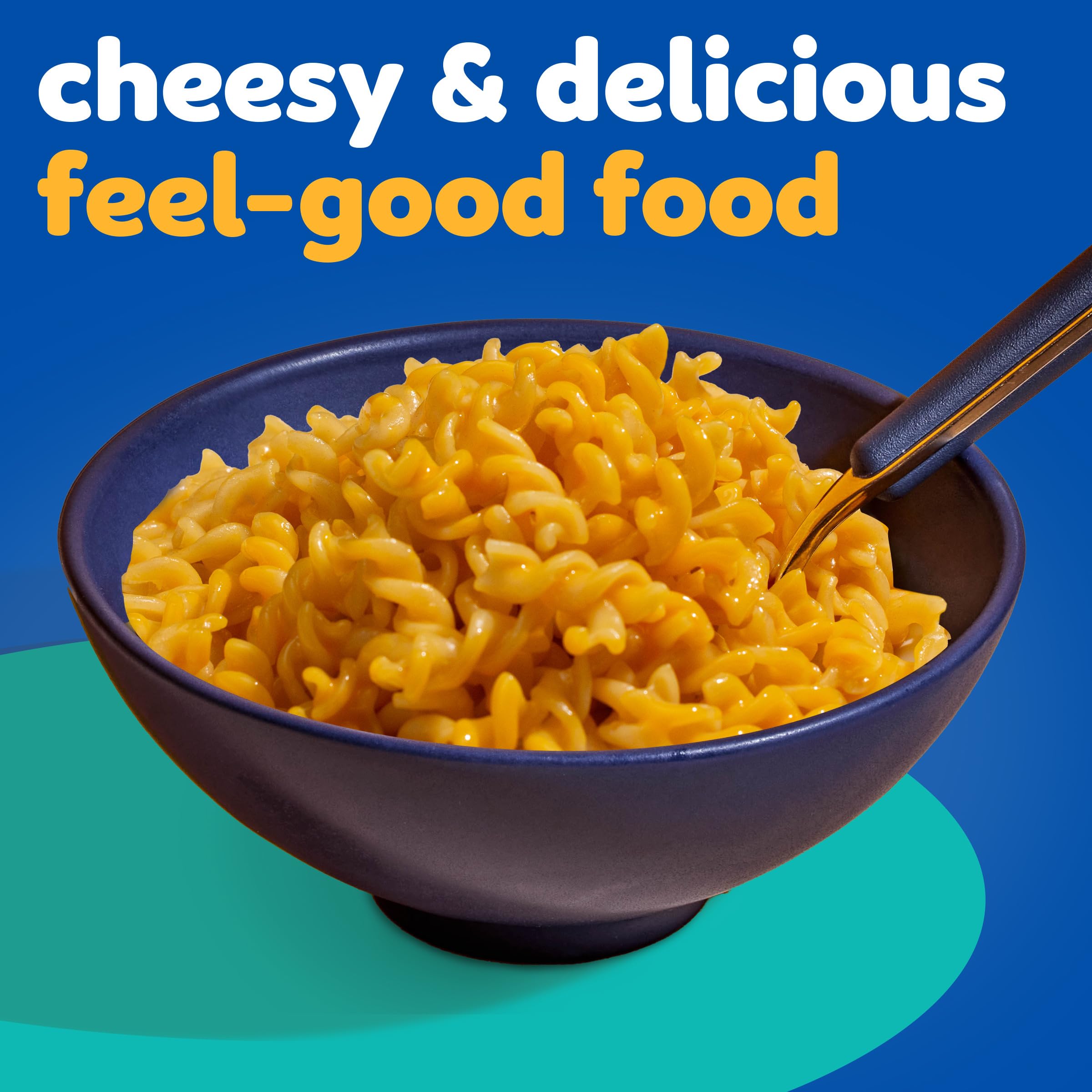 Kraft Spirals Mac & Cheese on a kitchen counter, ready to cook.