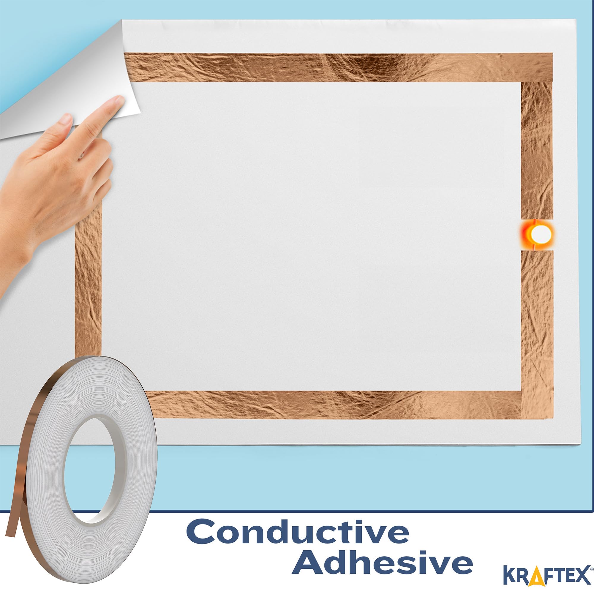 Kraftex Copper Tape suitable for jewelry soldering with low resistance connections