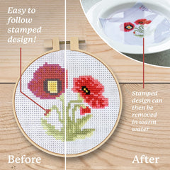 Kraftex pansy design kit is beginner-friendly for relaxing hobby time