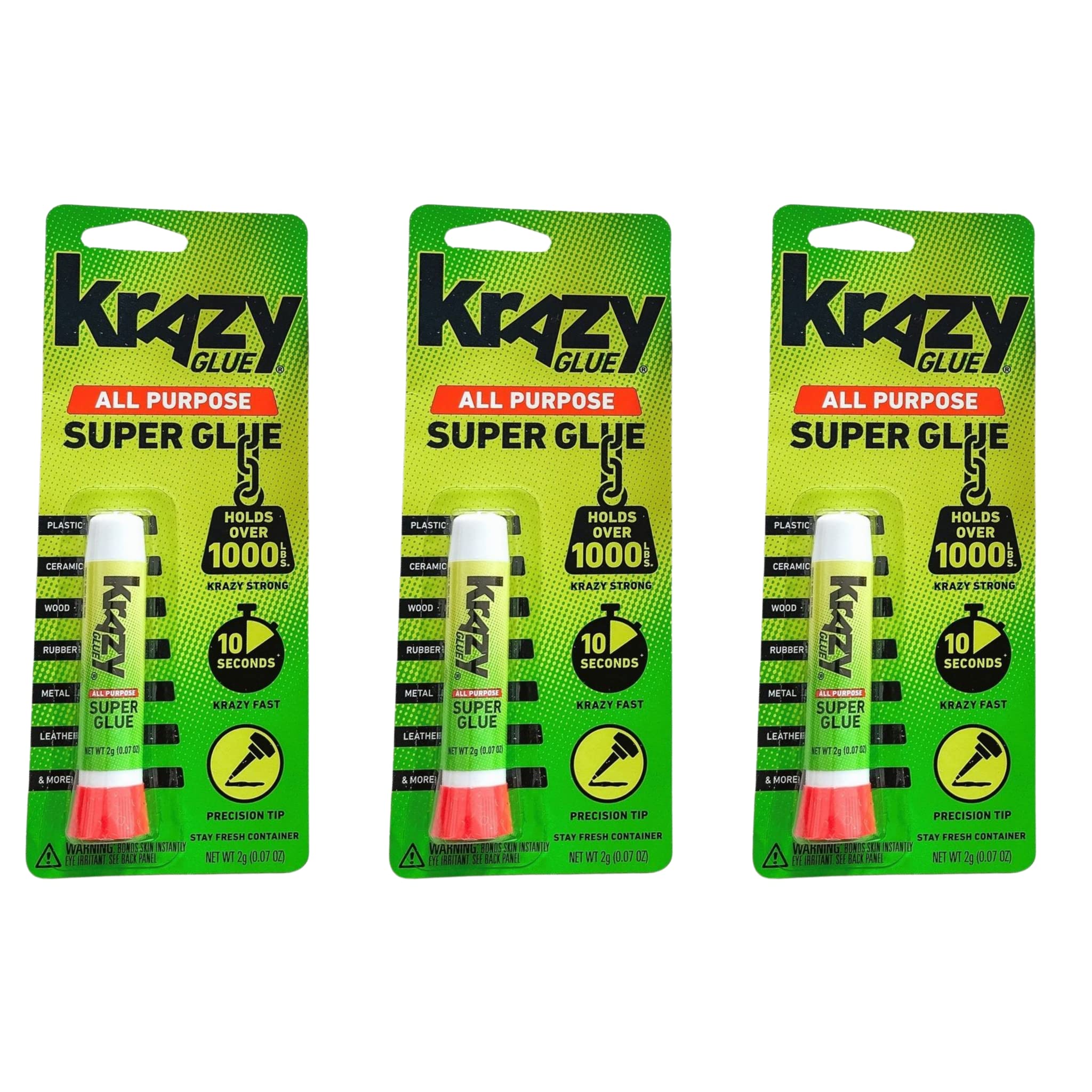 Krazy Glue Elmer's Original bottle close-up for fast repairs.