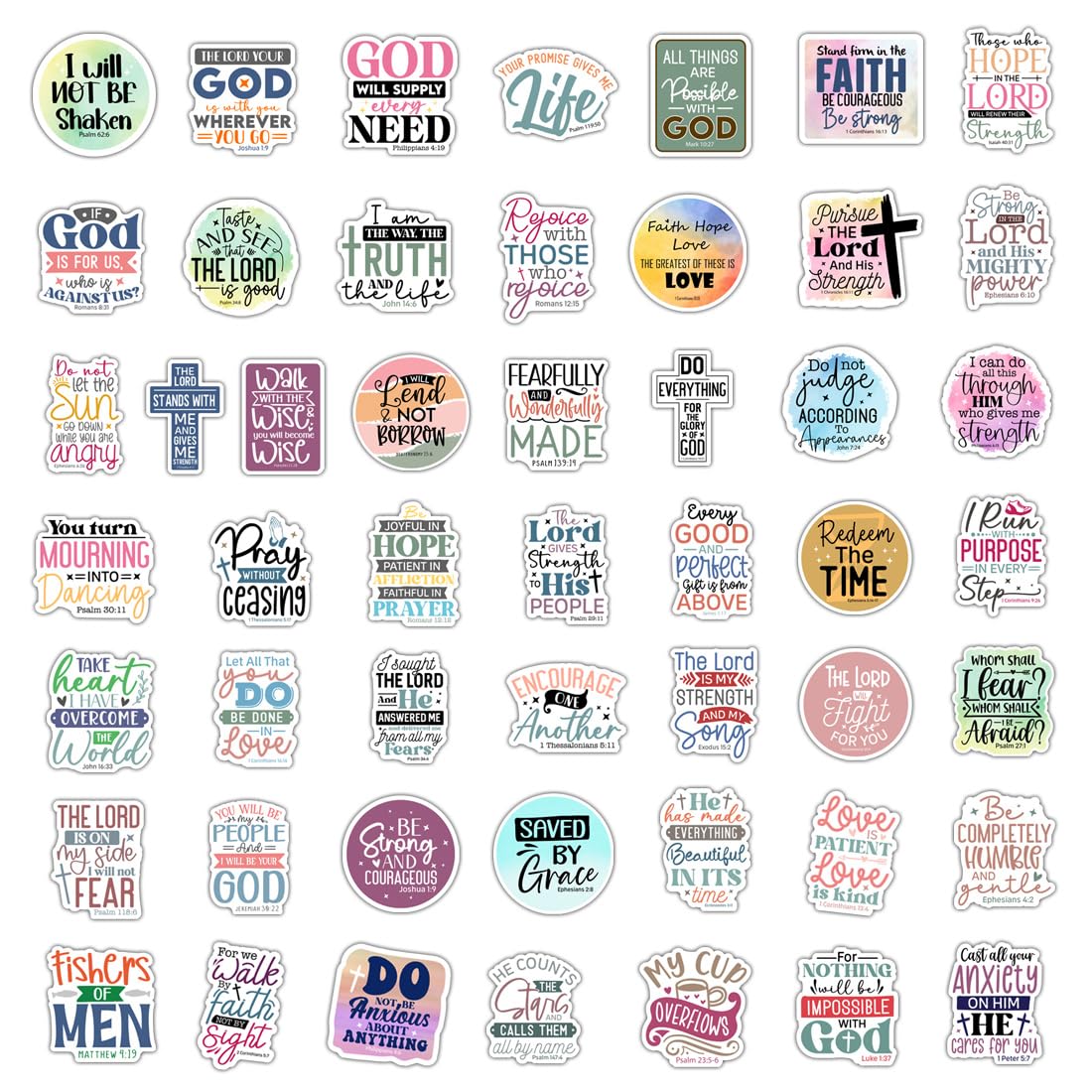 Krazy4K Bible verse stickers on notebooks promote faith with style.