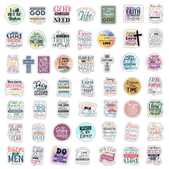 Krazy4K Bible verse stickers on notebooks promote faith with style.