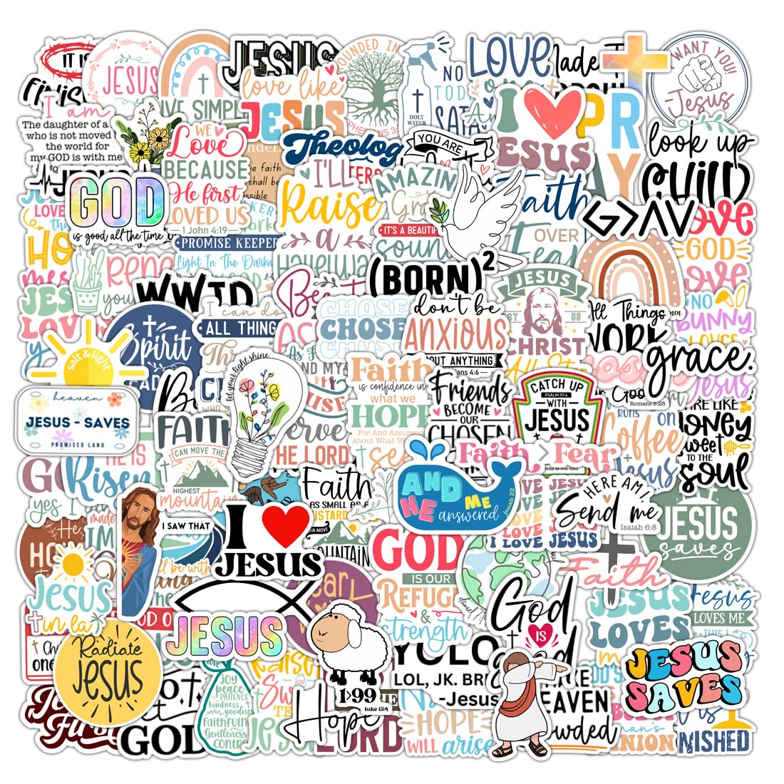 Krazy4K classroom stickers reward students with faith-inspired art during activities.