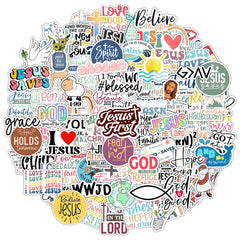 Krazy4K water bottle stickers add color and faith to daily hydration.