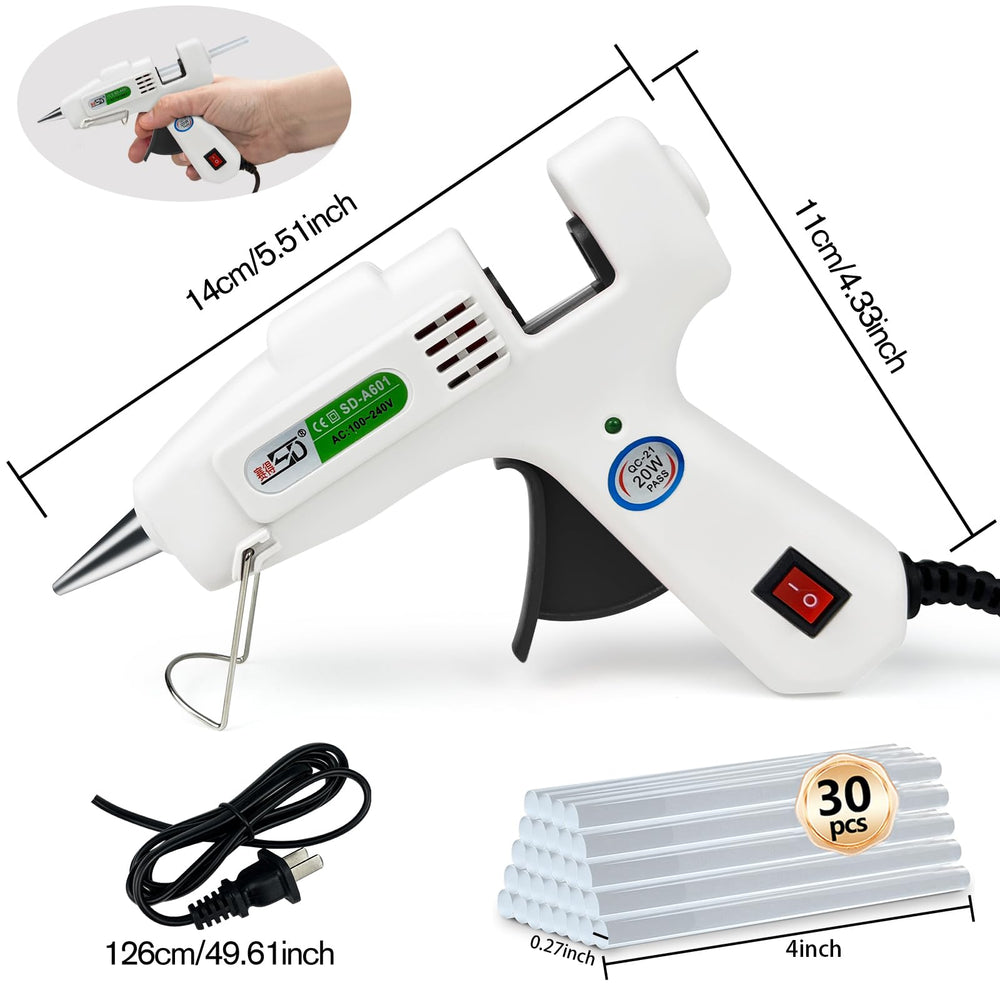 Krightlink hot glue gun kit compact stand keeps the tool upright