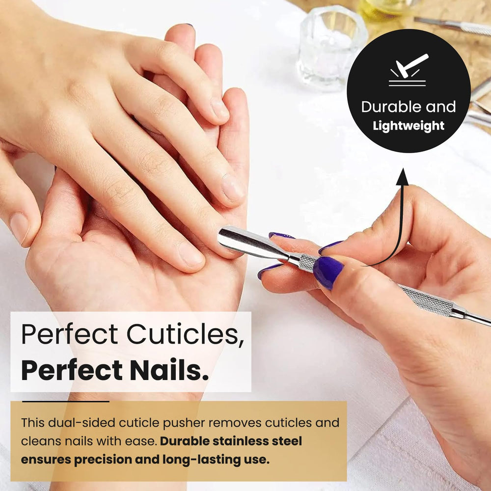 Krisp Beauty cuticle pusher tools ideal for pedicure and manicure tasks.