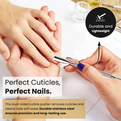 Krisp Beauty cuticle pusher tools ideal for pedicure and manicure tasks.