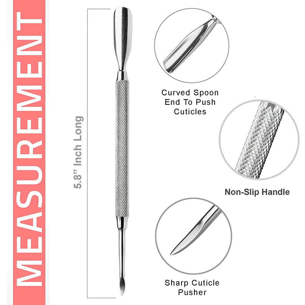 Krisp Beauty stainless steel cuticle pushers built for durability and repeat use.