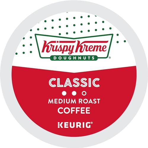Krispy Kreme classic pods loaded in a Keurig brewer