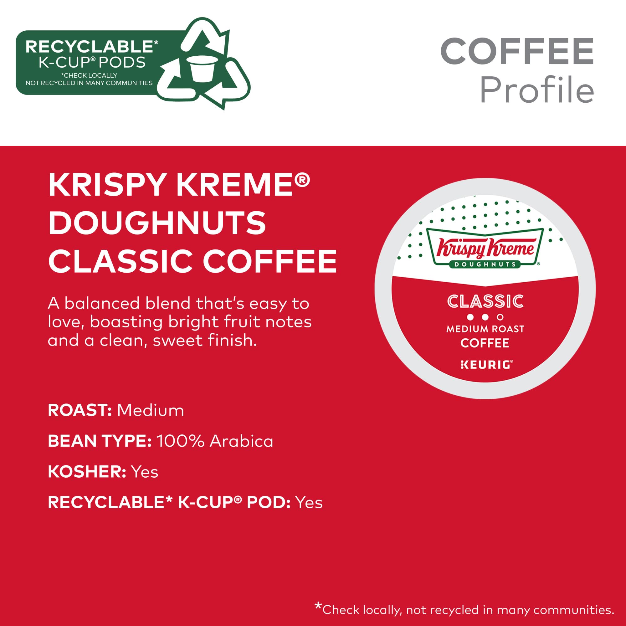 Krispy Kreme Keurig pod in-cup setup for a fast brew.