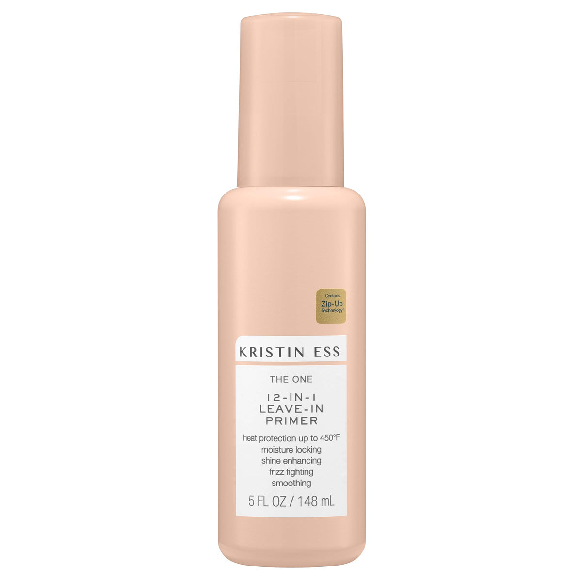 Kristin Ess 12-in-1 leave-in spray bottle offers heat protection and detangling.