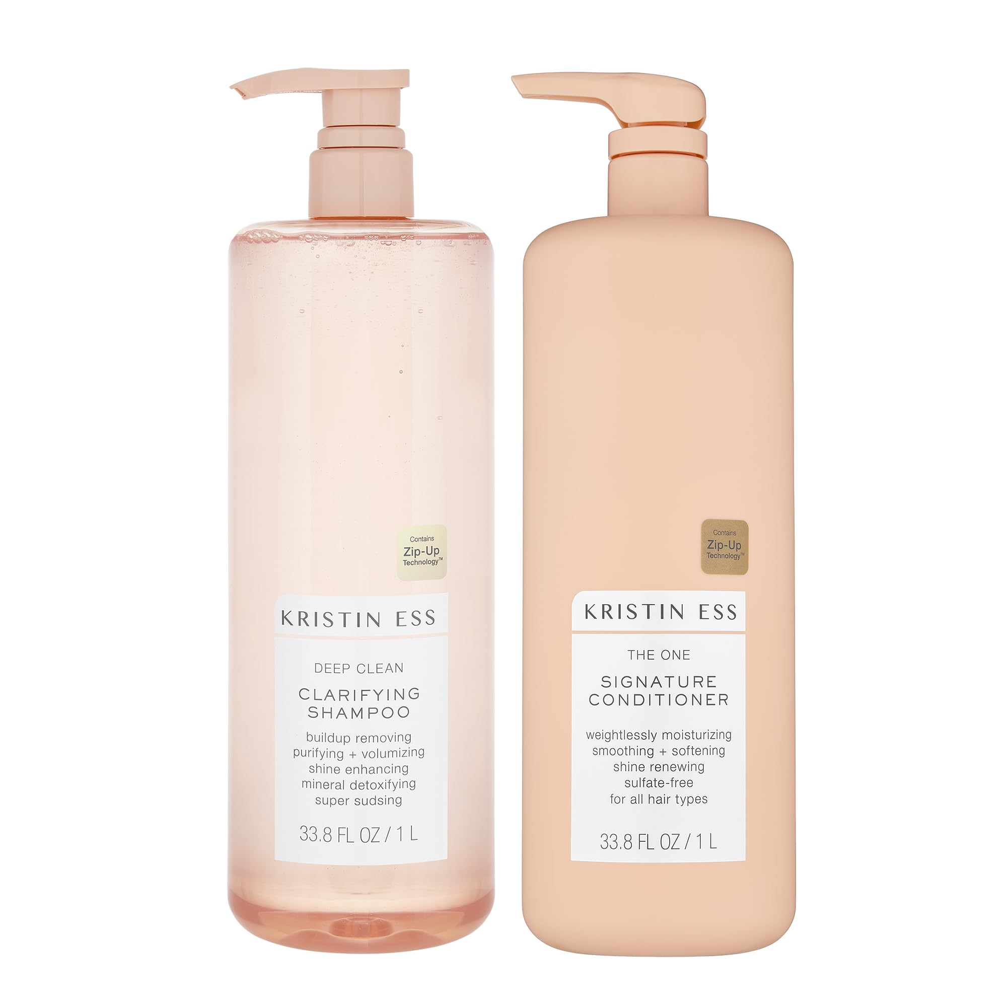 Kristin Ess Clarifying Shampoo bottle for deep cleansing and buildup removal