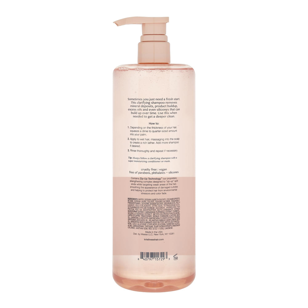 Kristin Ess Detox Shampoo bottle front highlighting formula
