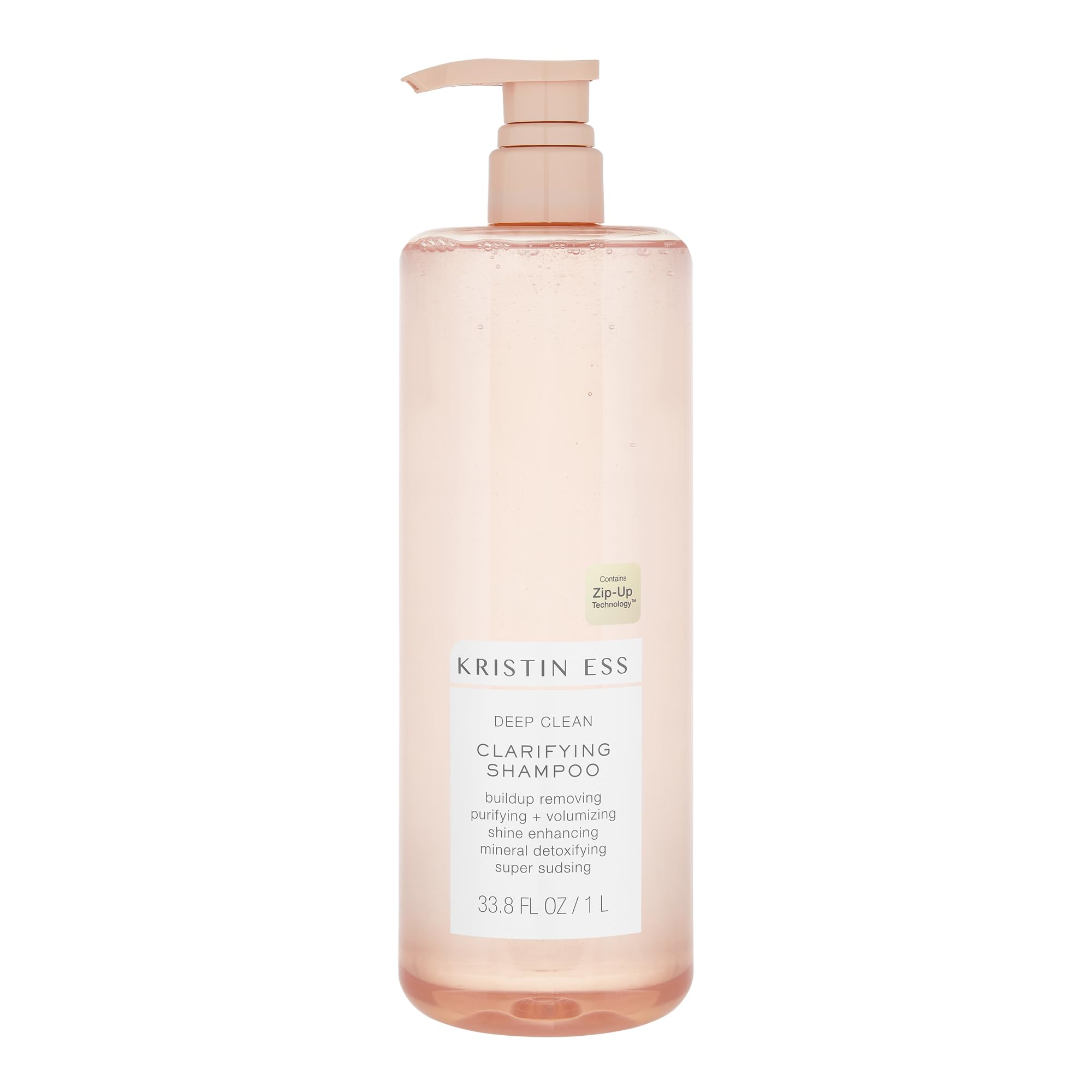 Kristin Ess Detox Shampoo bottle pump for convenient cleansing