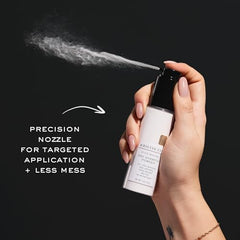 Kristin Ess dry shampoo powder pear fragrance close up showing fresh scent