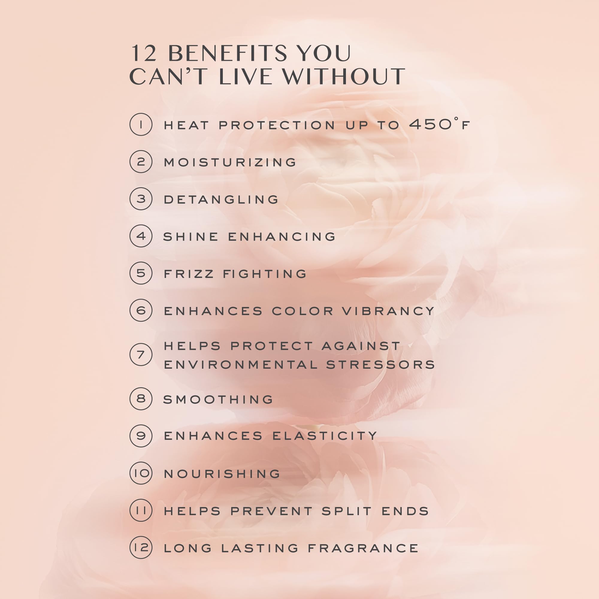 Fragrance leaves a light, salon-inspired scent after styling.