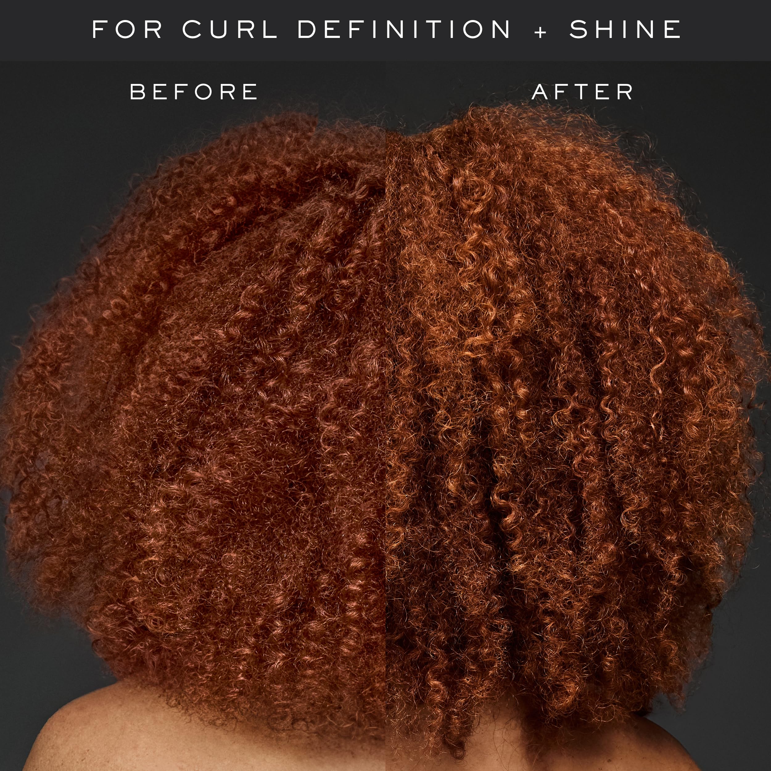 Applying curl cream on dry hair to tame frizz and add smoothness