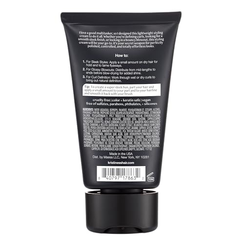Dispense action of Kristin Ess curl cream for easy control