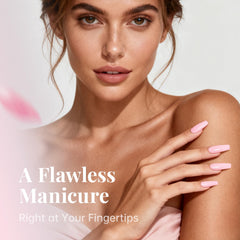 Krofaue flexible clear nail tips for seamless gel or acrylic applications