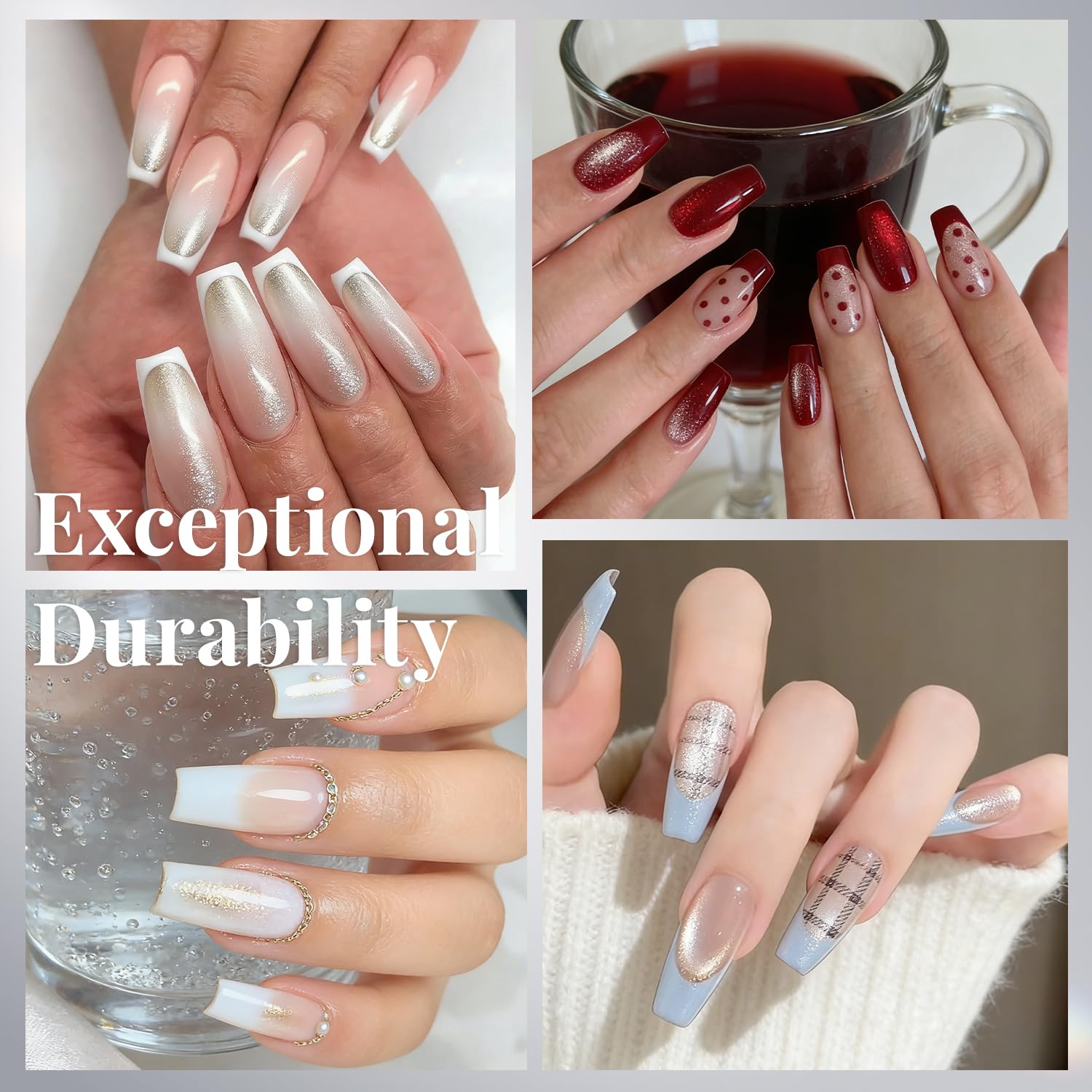 Krofaue nail glue with fast-drying formula for strong, quick nail extensions