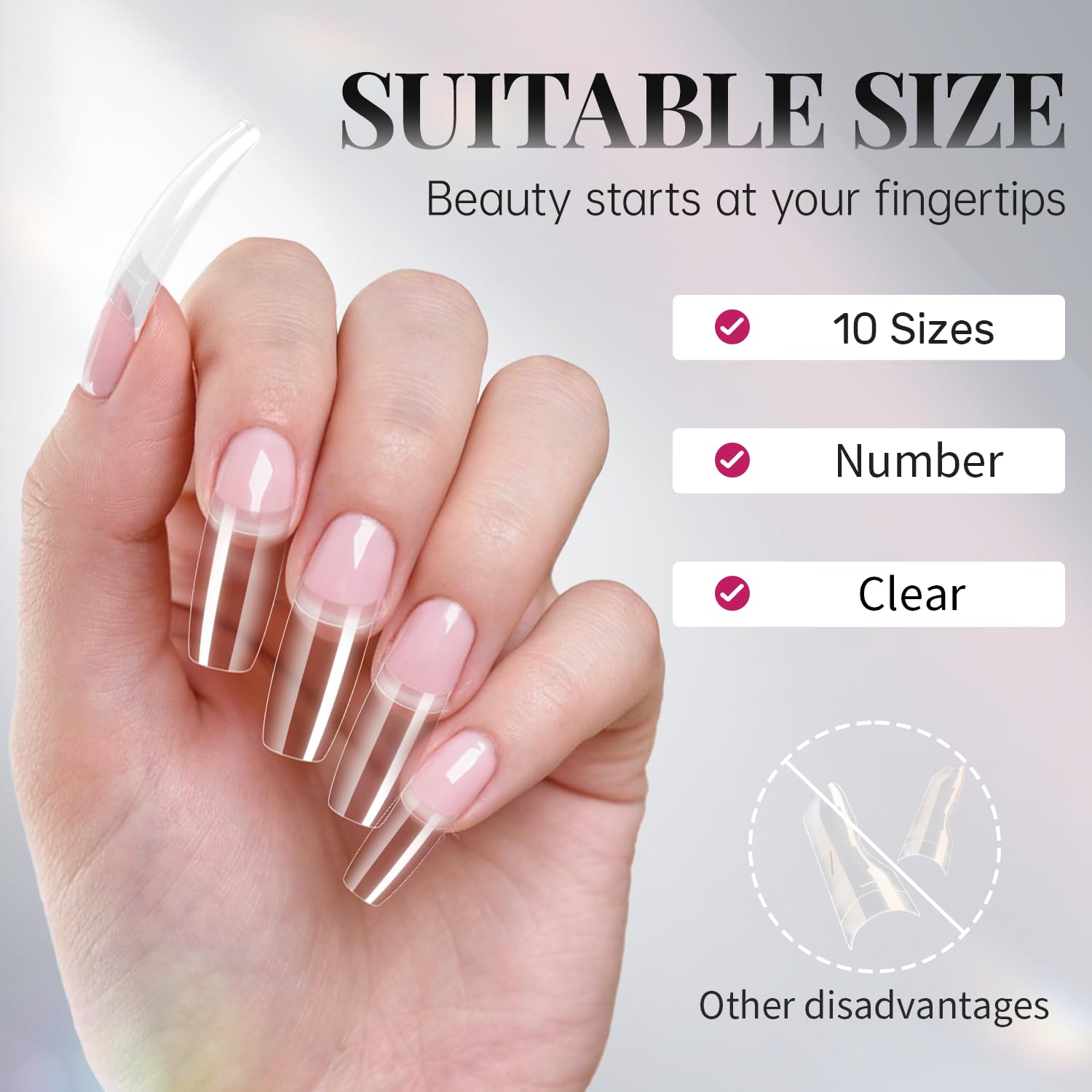 Krofaue professional nail extension kit for salon-grade results at home