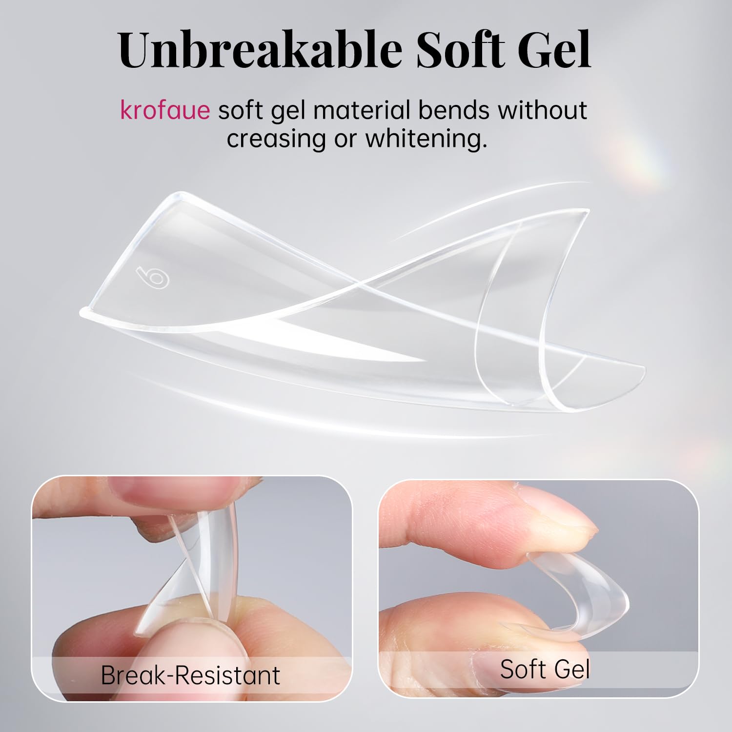 Krofaue tips ready for art decorations to customize nails at home or salon
