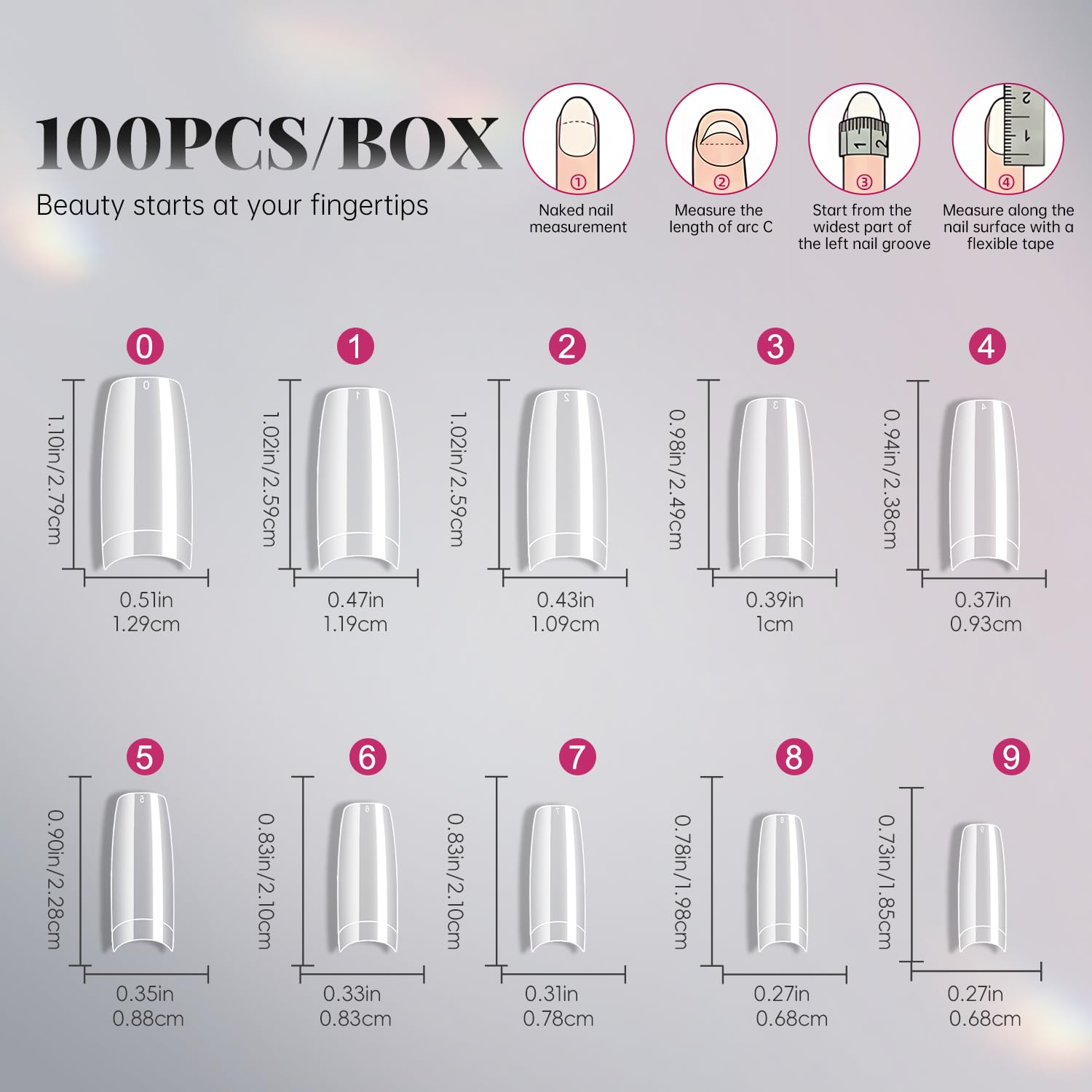 Krofaue salon-grade nail tips designed for reliable wear and easy application