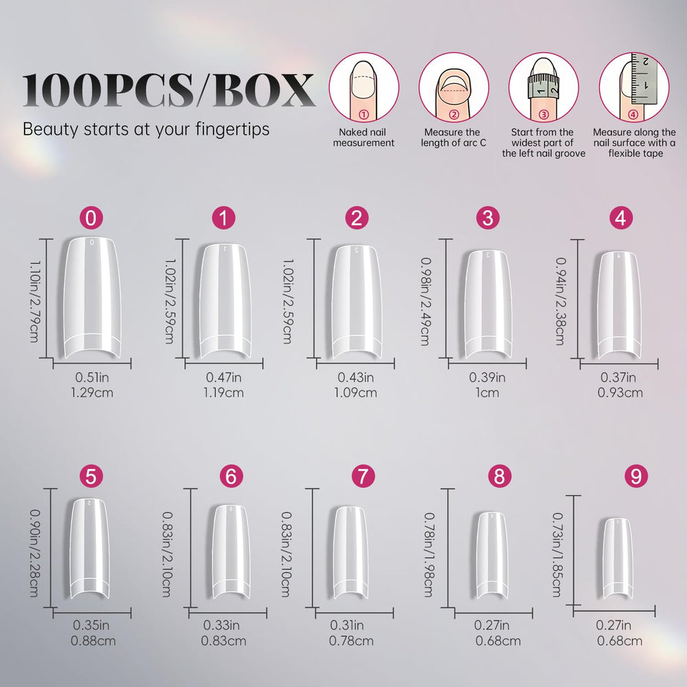 Krofaue salon-grade nail tips designed for reliable wear and easy application