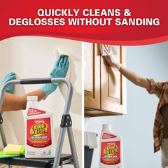 Krud Kutter Gloss Off walls before paint for better adhesion
