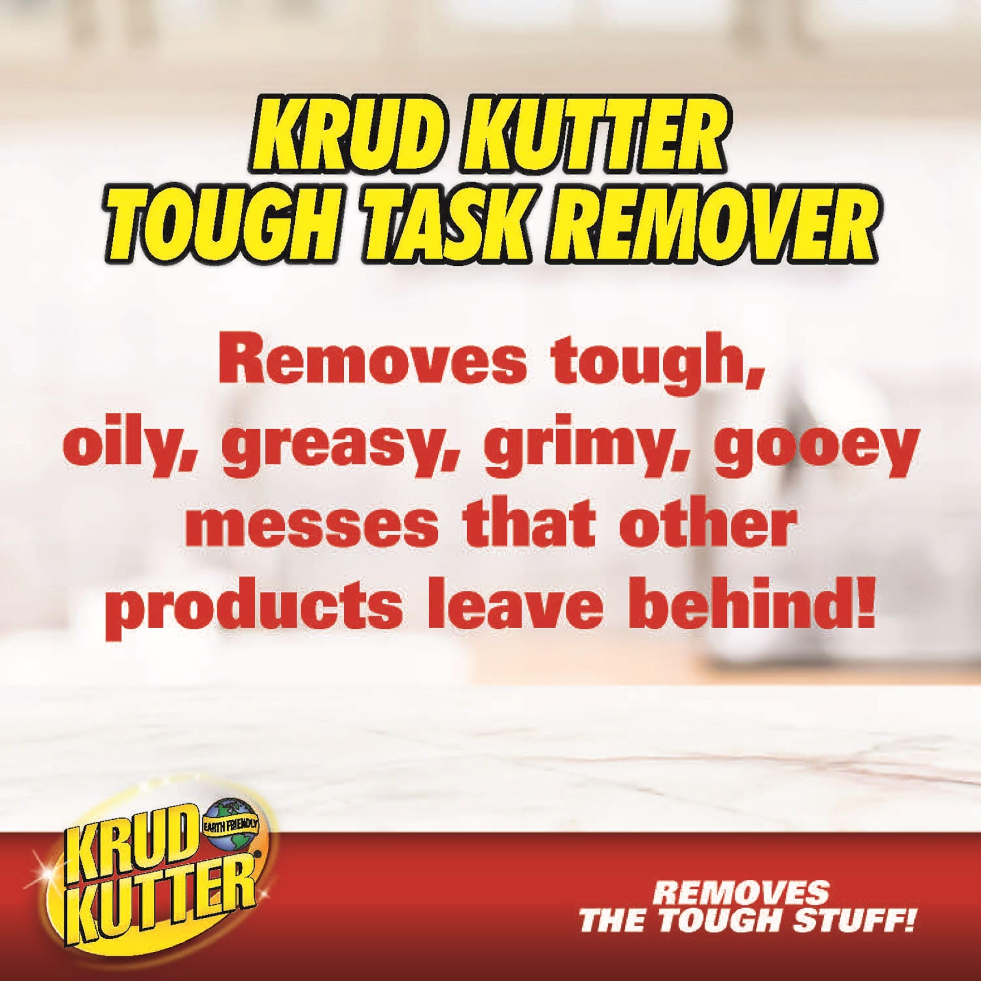 Krud Kutter KR012 cleaning on tile surface demonstrates multi-surface versatility.