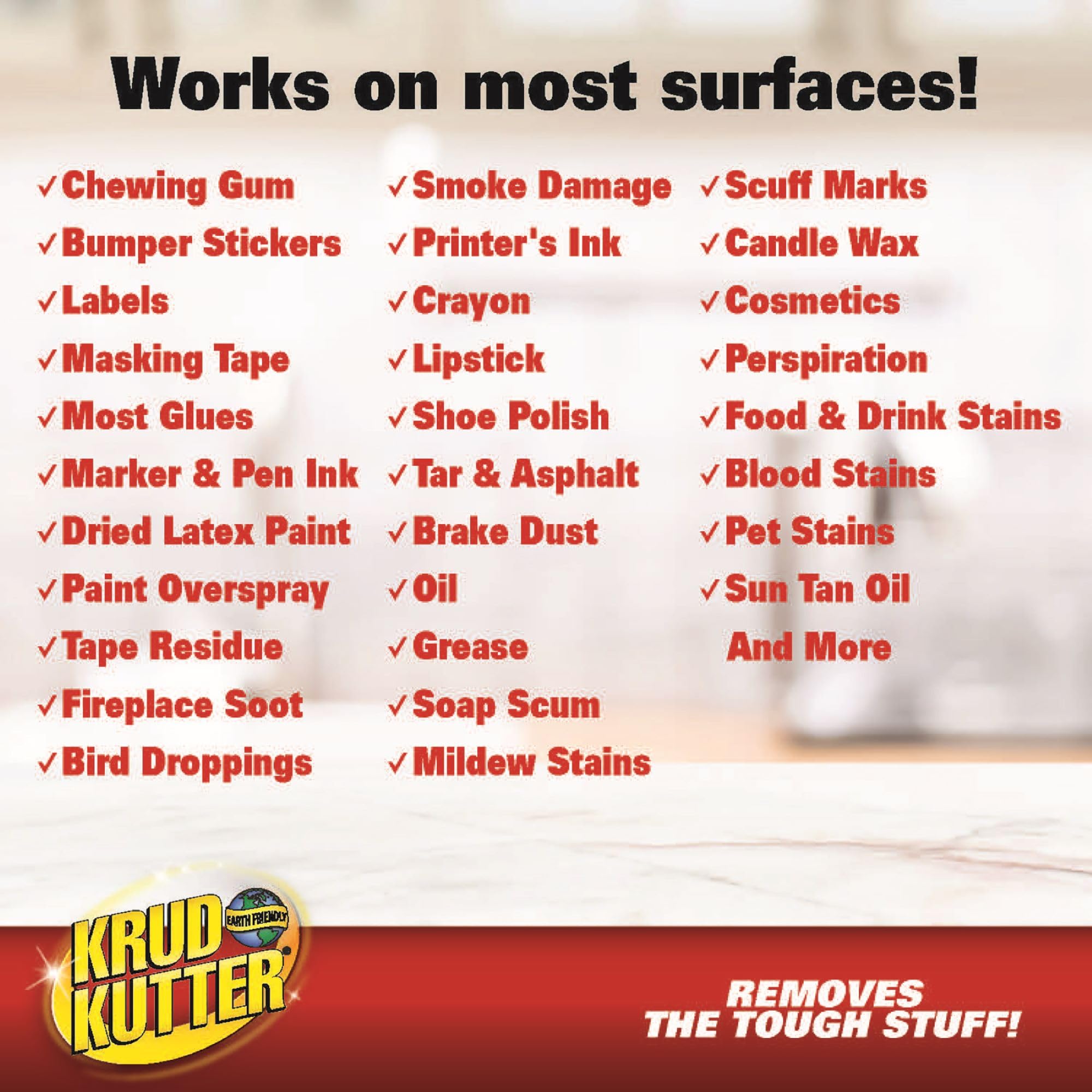 Krud Kutter KR012 NSF certification badge visible for food-prep friendly use.