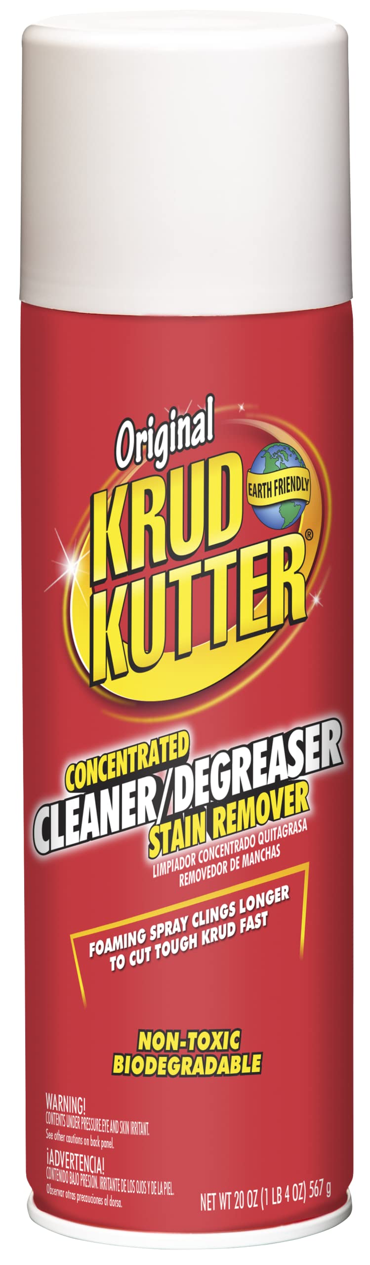 Krud Kutter Original bottle pour shows heavy-duty stain removal potential.