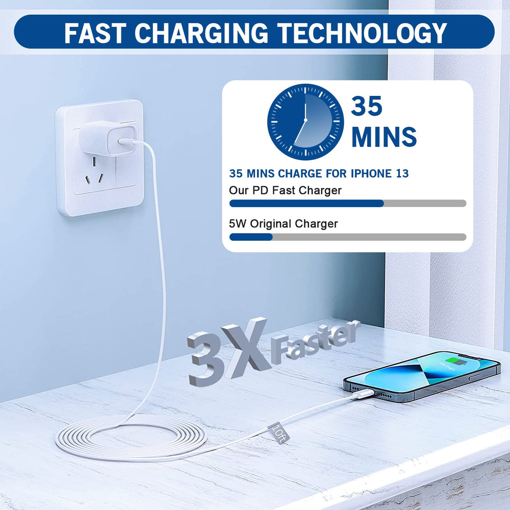 Kruidvat Apple-certified chip cable ensures 100% compatibility with iPhone devices.