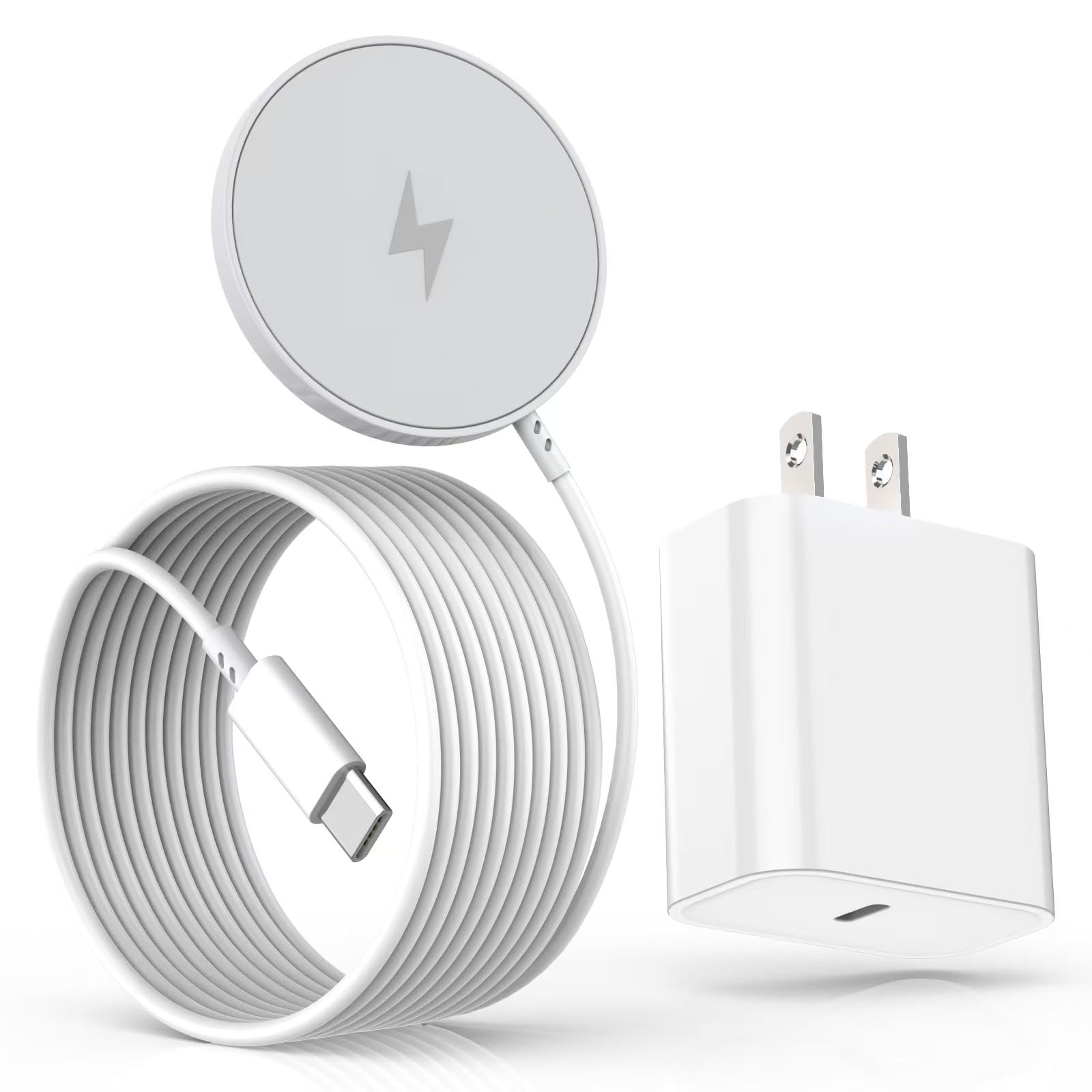 Kruidvat Magnetic iPhone Charger 15W powering devices quickly for home or office.