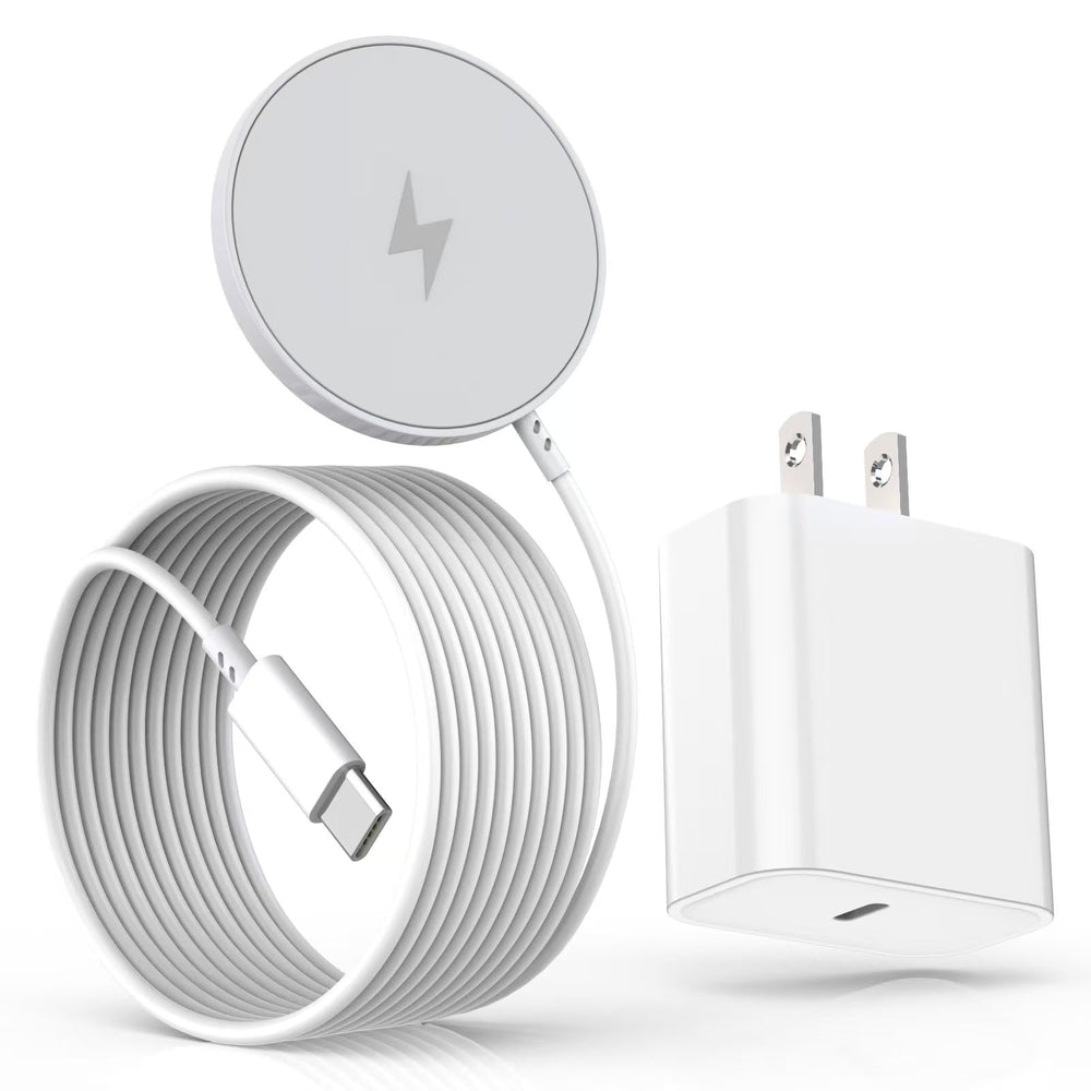 Kruidvat Magnetic iPhone Charger 15W powering devices quickly for home or office.