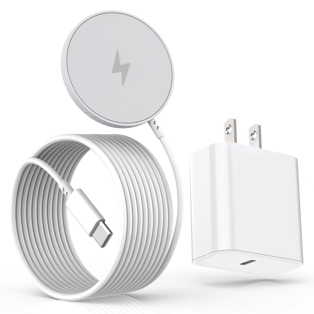 Kruidvat Magnetic iPhone Charger 15W powering devices quickly for home or office.