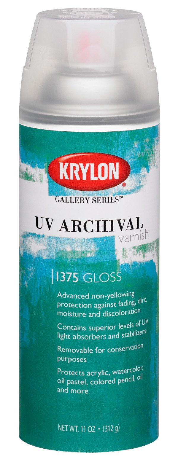 Krylon Gallery Series UV Archival Varnish gloss spray protects artwork with archival UV protection