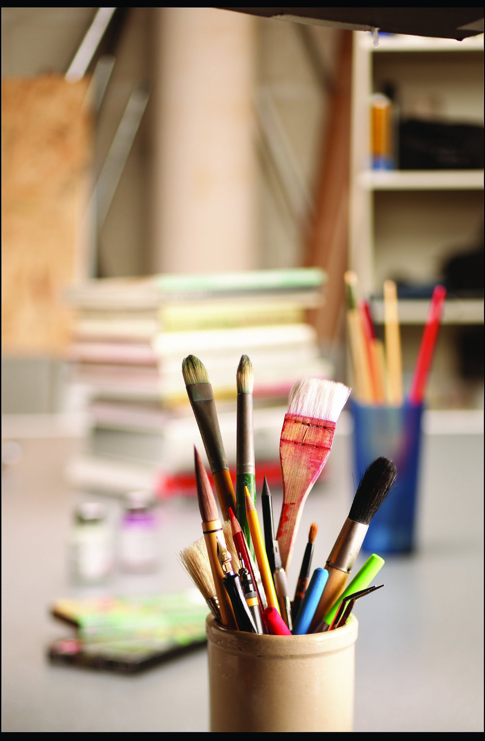 Krylon K01306 Matte Finish applied to artwork for a clear non-glossy layer.