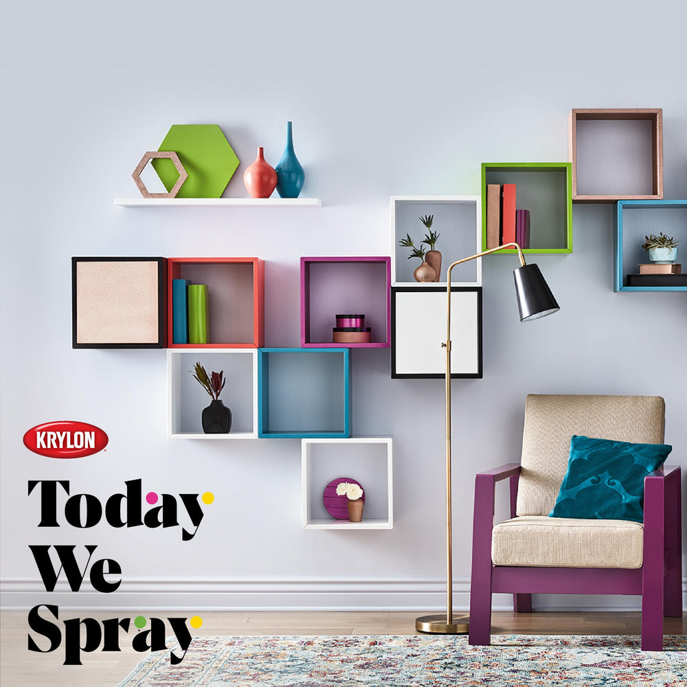 Krylon white-onyx spray can delivers a versatile stone-effect finish for projects.
