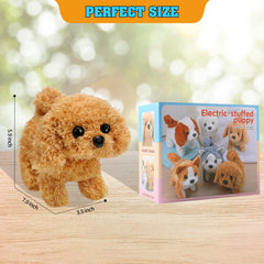KSABVAIA plush teddy dog barking on command sparks imaginative play.