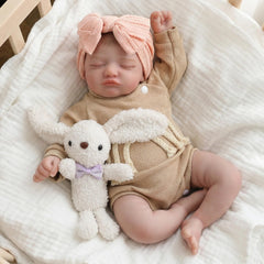 KSBD soft-cloth body provides gentle weight for cuddling and comforting play