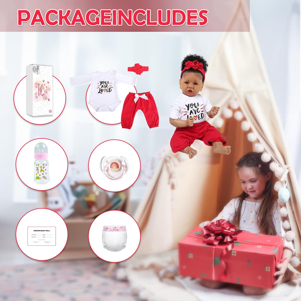 KSBD Reborn doll feeding bottle included for mealtime pretend play.