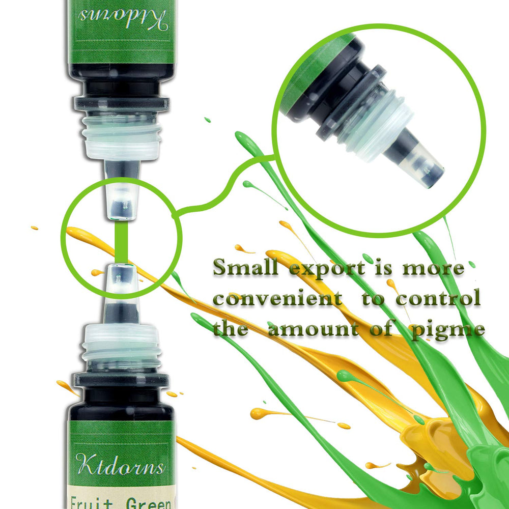 Ktdorns 10-color kit front view showing convenient pop-top bottles