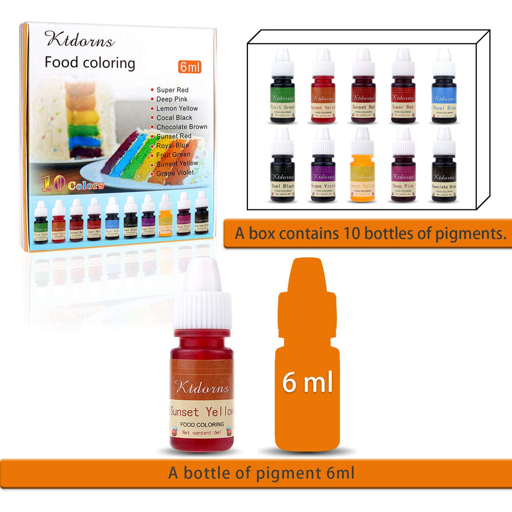 Ktdorns violet liquid color drops produce rich tones for decorations